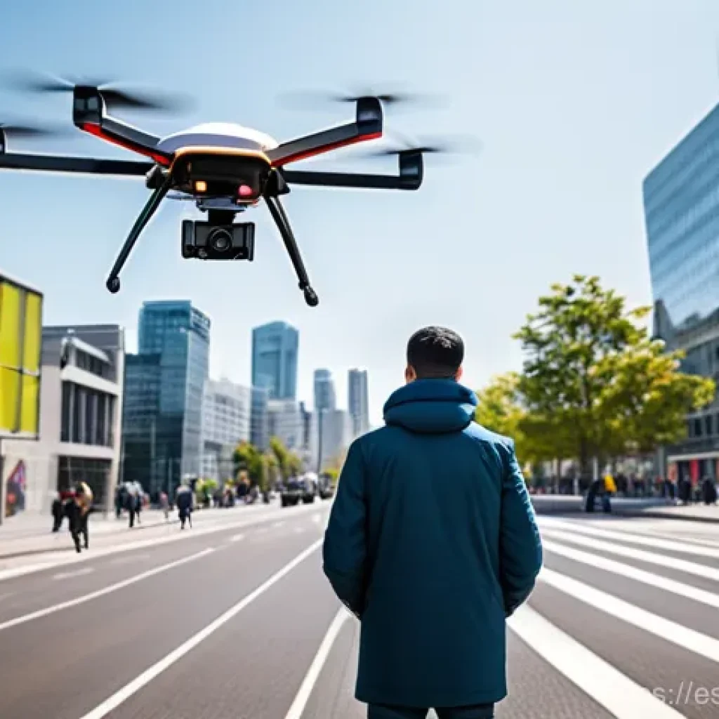 응급구조사와 드론 의료 - **Prompt 1: Rapid Medical Delivery in an Urban Emergency**
    "A sleek, futuristic medical drone, c...
