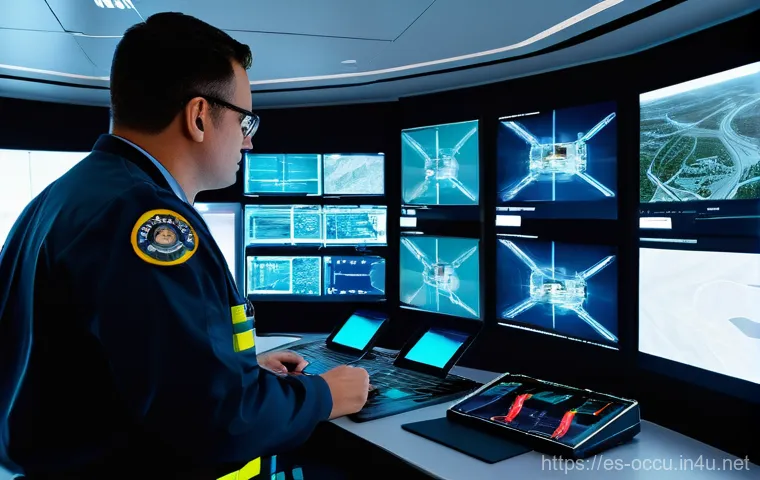 응급구조사와 드론 의료 - **Prompt 2: Drone Assistance in a Remote Disaster Area**
    "Amidst a rugged, partially damaged lan...