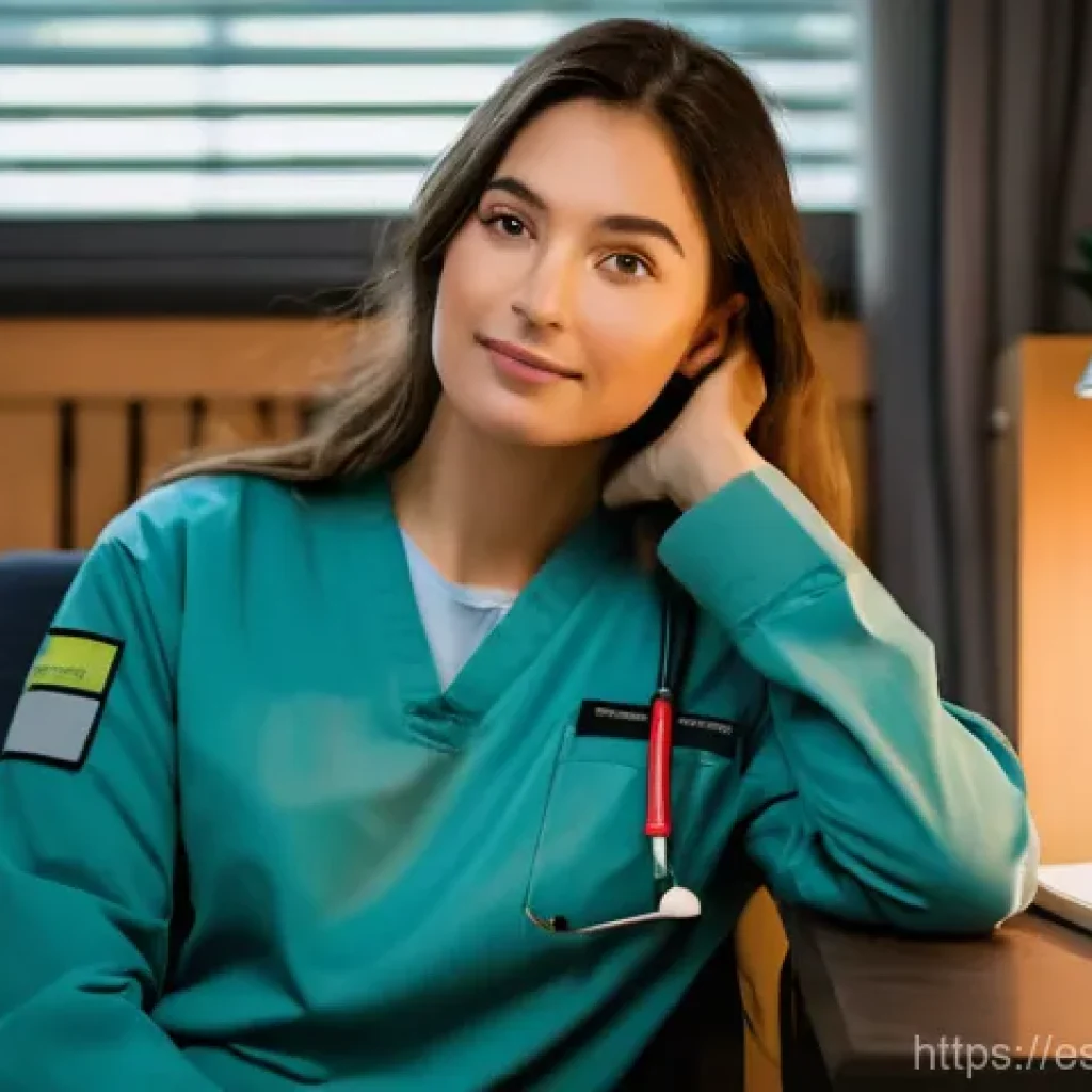 응급구조사 직무 스트레스 관리 - **Post-Shift Decompression & Personal Sanctuary:** A female paramedic, approximately 30-40 years old...