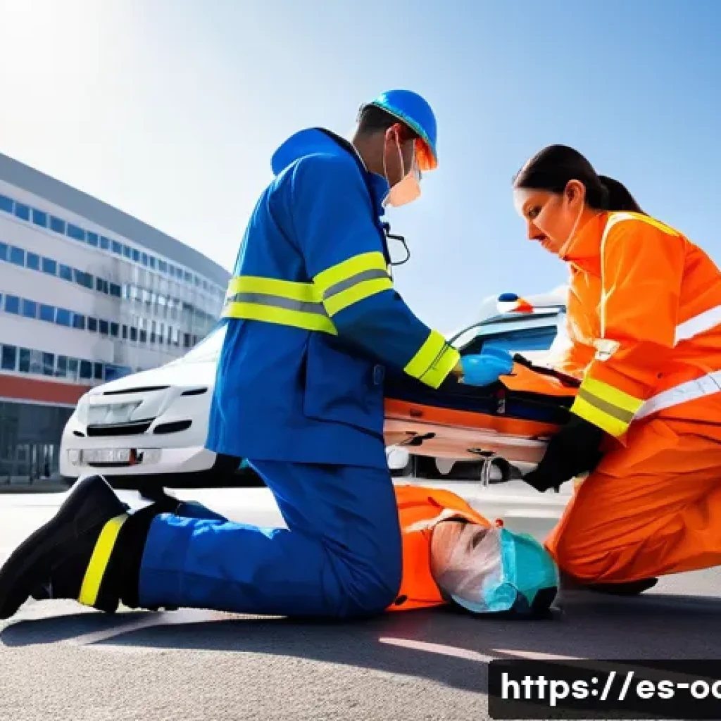 응급구조사와 위기상황 대처 능력 - **Prompt 1: Dedicated Emergency Medical Technicians in Action**
    A realistic, dynamic photograph ...